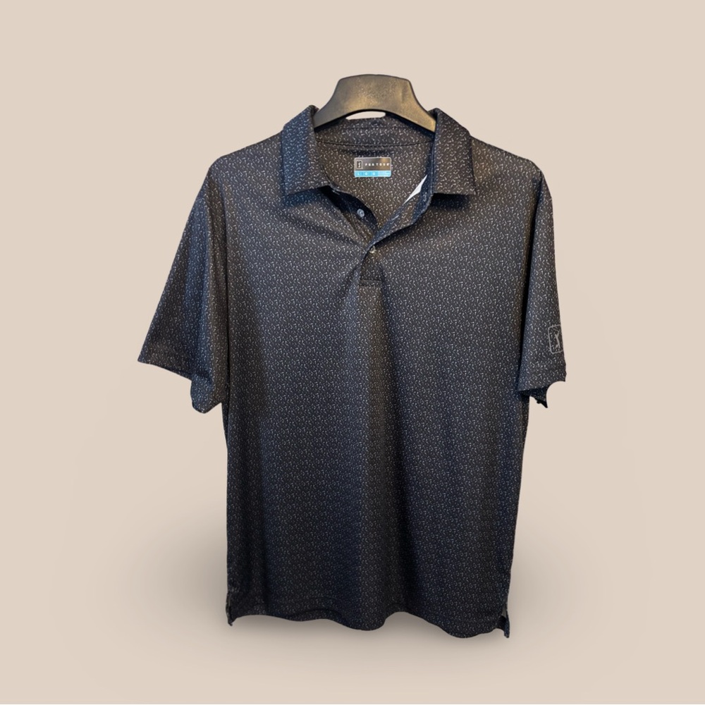 PGA Tour - Short Sleeve Polo - Men's Large, Color: Gray - Like New